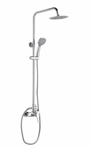 Baterii monocomanda - Baterie pentru dus fix si dus de mana, cartus 40 mm., crom, Ermetiq