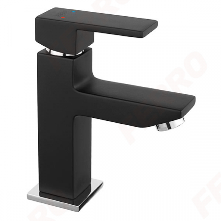 Baterii monocomanda - Baterie stativa lavoar Ferro Zicco, negru