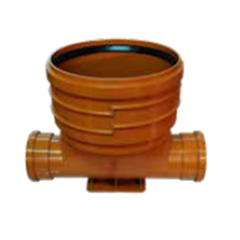 Instalatii de apa si canalizare - Baza camin inspectie PVC Valrom VALPlast D. 600 1IN/1OUT D. 200