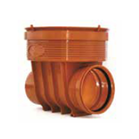 Instalatii de apa si canalizare - Baza camin inspectie PVC Valrom VALPlast D. 600 1IN/1OUT D. 400