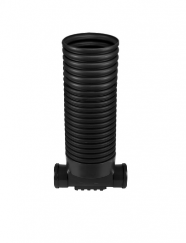 Accesorii - Baza camin din PVC model PIPE BASE, complet echipata D.315 1in/1out D.160 H.1.2 m (baza+tub gofrat) - Vodaland gama Drain