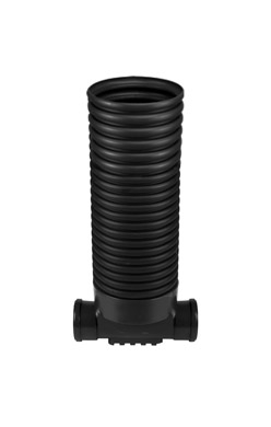 Sistem de drenaj a apelor uzate - Baza camin din PVC model PIPE BASE, complet echipata D.315 1in/1out D.160 H.1.5 m (baza+tub gofrat) - Vodaland gama Drain