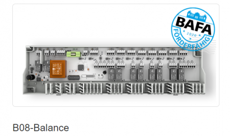 Echipamente de incalzire si producere ACM - Baza de conectare Balance - Home Inclusive Original, 8 zone, 16 actuatoare Ni, 230Vca. Conexiuni pentru detector condens/temp. maxima, change-over incalzire-racire, releu pentru comanda pompei