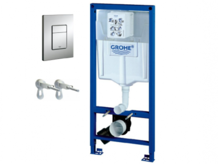 Rezervoare WC incastrate - PACHET REZERVOR WC INCASTRAT GROHE RAPID SL + CADRU + PLACA COMANDA + SIST. FIXARE 3/6-6/9L