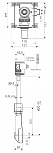 Robinet de spălare WC SCHELL COMPACT II 3/4" [1]