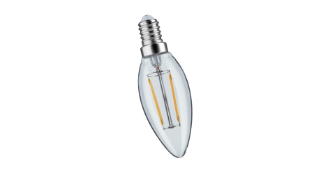 Surse de iluminat - Bec led decor, tip filament, E14, 4W, 2700K, lumina calda, Lednex