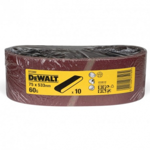 Scule si dispozitive de lucru - Benzi slefuire 75x533mm 60 gr - 10 buc Dewalt - DT3302-QZ
