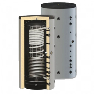 Echipamente de incalzire si producere ACM - Puffer cu doua serpentine pentru incalzire si  ACM, 1000 litri, Sunsystem HYG BR 1000/33 IZ