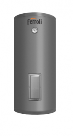 Boilere termoelectrice - Boiler cu acumulare Ferroli, din otel cu o serpentina, rezistenta de 2 kW, model Ecounit HP 500-1C 500 litri
