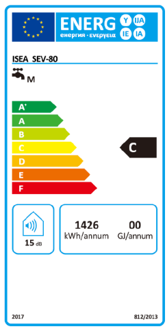 Boiler electric cu acumulare Ferroli, 1.5 kW, model Isea PowerGlass - 80 litri [3]