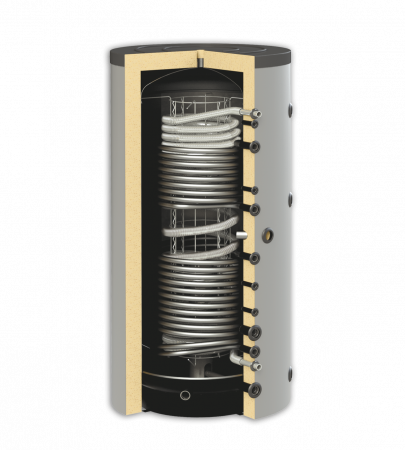 Puffere / rezervoare de acumulare - Boiler igienic combinat cu 2 serpentine 500 litri Radox HYG2