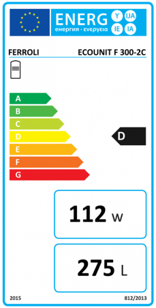Boiler cu acumulare Ferroli, din otel cu 2 serpentine, model Ecounit F 300-2C  300 litri [1]