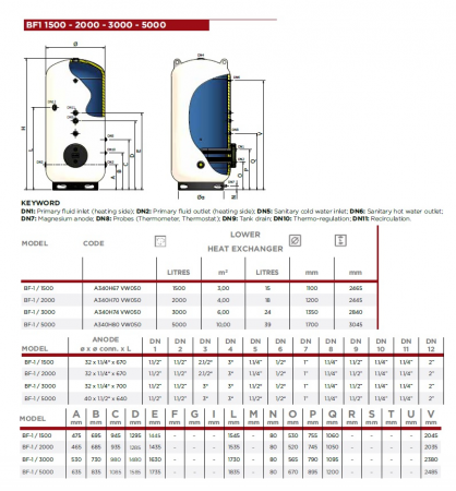 Boiler indirect cu serpentina extractibila, Elbi seria BF-1 2000 litri [4]