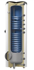 Boilere termoelectrice - Boiler vertical pentru ACM, cu 2 serpentine, izolatie cu spuma si jacheta din folie, alb, Reflex model Storatherm Aqua AF 500/2_C - 482 litri