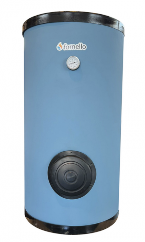 Echipamente de incalzire si producere ACM - Boiler pentru pompa de caldura cu doua serpentine marite FORNELLO SOL HP 300 LT 2S montaj pe sol, izolatie termica, manta de protectie, flansa de vizitare - Copie