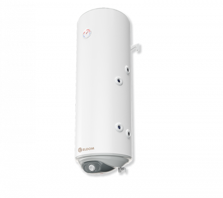 Echipamente de incalzire si producere ACM - Boiler termoelectric Eldom seria Green Line 100 litri cu o serpentina pe dreapta si rezistenta electrica 2 kW