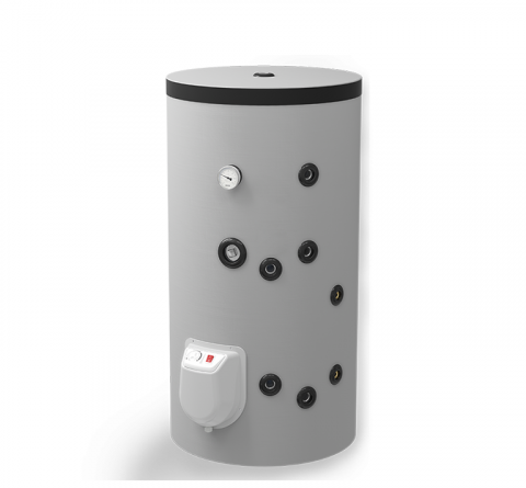 Echipamente de incalzire si producere ACM - Boiler termoelectric de sol Eldom seria Green Line 150 litri cu o serpentina si rezistenta electrica 3 kW