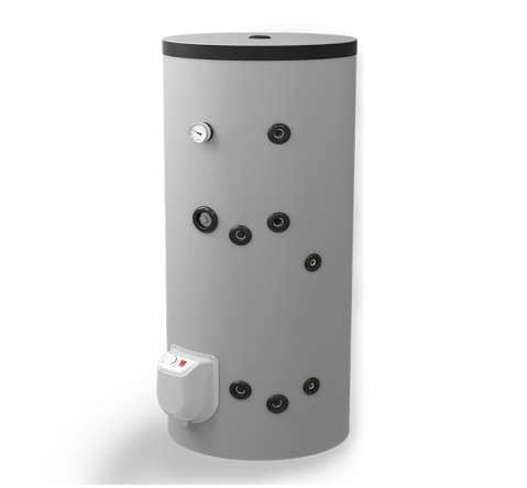 Echipamente de incalzire si producere ACM - Boiler termoelectric de sol Eldom seria Green Line 200 litri cu o serpentina si rezistenta electrica 3 kW