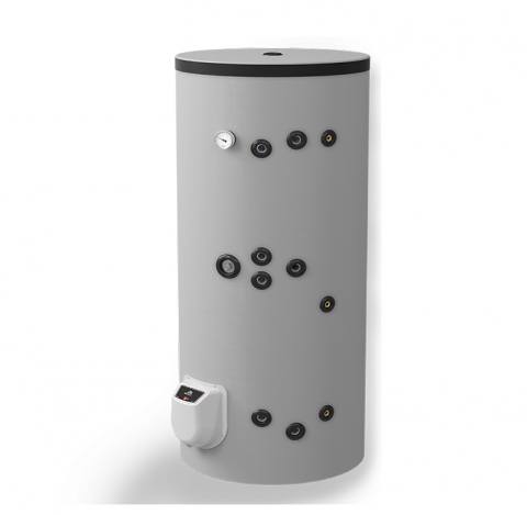 Echipamente de incalzire si producere ACM - Boiler termoelectric Eldom seria Green Line 300 litri cu doua serpentine si rezistenta electrica 9 kW