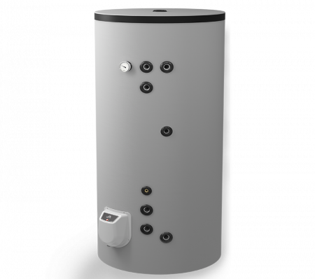 Echipamente de incalzire si producere ACM - Boiler termoelectric Eldom seria Green Line 500 litri cu doua serpentine in paralel si rezistenta electrica 9 kW