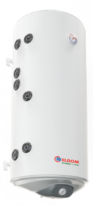 Echipamente de incalzire si producere ACM - Boiler termoelectric Eldom seria Green Line 120 litri cu doua serpentine si rezistenta electrica 3 kW