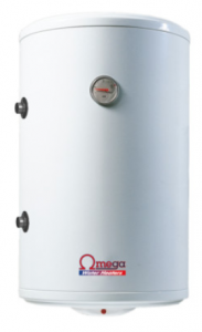 Echipamente de incalzire si producere ACM - Boiler termoelectric cu serpentina si rezistenta, 50 litri, stanga, rezervor emailat, Omega ErP