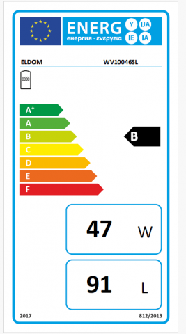 Boiler termoelectric Eldom seria Green Line 100 litri cu o serpentina pe stanga si rezistenta electrica 2 kW [2]