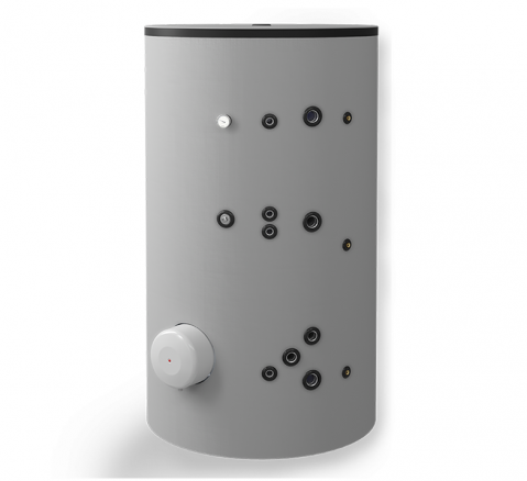 Echipamente de incalzire si producere ACM - Boiler termoelectric Eldom seria Green Line 1500 litri cu doua serpentine si rezistenta electrica 12 kW