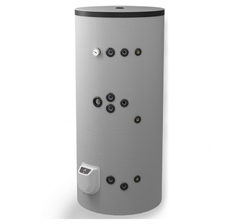 Echipamente de incalzire si producere ACM - Boiler termoelectric Eldom seria Green Line 500 litri cu doua serpentine si rezistenta electrica 9 kW