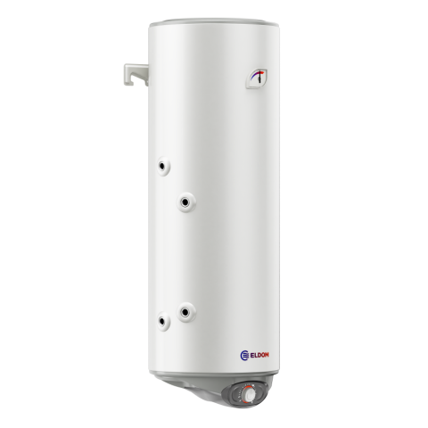 Boilere termoelectrice - Boiler termoelectric Eldom M2 80 litri cu o serpentina pe stanga si rezistenta electrica 2 kW