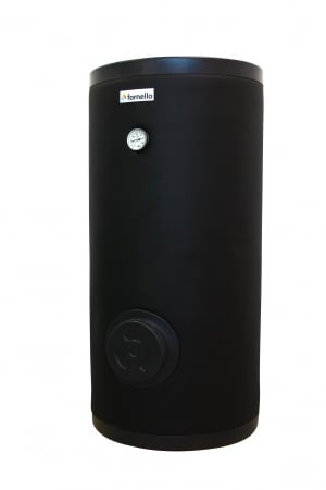 Boilere termoelectrice - Boiler cu o serpentina FORNELLO SOL 300 LT 1S, pentru centrala termica si solar, montaj pe sol, izolatie termica, manta de protectie, flansa de vizitare