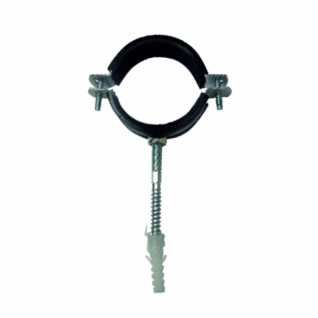 Tevi, fitinguri, robineti si accesorii - BRIDA FIXARE D.125 CU DIBLU OL/ZN GARNITURA ANTIZGOMOT - VALROM GAMA EasyKIT
