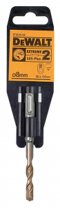 Scule si echipamente pentru constructii - Burghiu SDS-Plus Extreme 2 DeWalt 8x110mm - DT9528-QZ