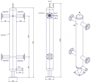 Butelie de egalizare DN 150 12 mc/h (rotund) [1]