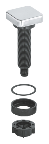 Buton evacuare automata pentru chiuvete bucatarie Grohe patrat, crom [1]