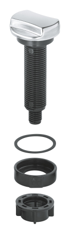 Buton evacuare automata pentru chiuvete bucatarie Grohe rotund, crom [1]