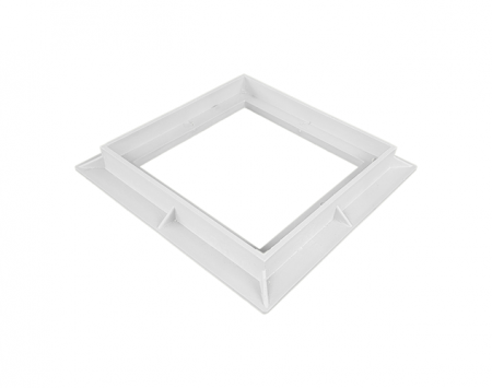 Tevi, fitinguri, robineti si accesorii - Cadru din polipropilena model BASE, gri pentru camin patrat tip I A15 400x400 - Vodaland gama Drain