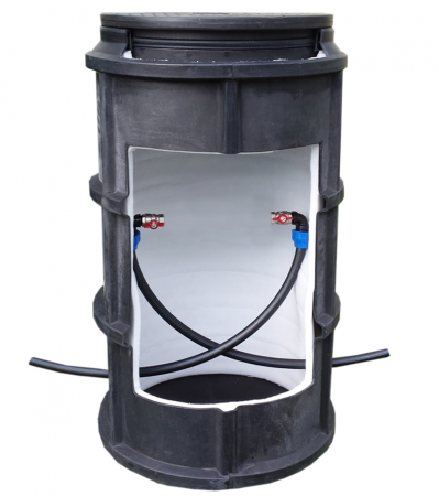 Camine apometru - CAMIN DUBLUSTRAT D. 550 H=1100 INSTALATIE 1/2 CONTOR CAPAC - VALROM GAMA WaterKIT