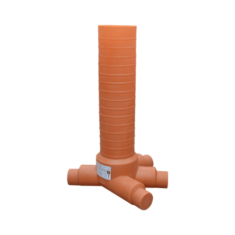 Instalatii de apa si canalizare - Camin inspectie pe Valrom VALPlast D. 400 45grd 3IN 1OUT 200/160 H 1,0m