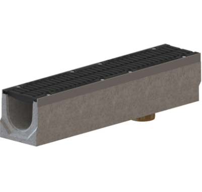 CANALE COLECTOARE - CANAL MODULAR DRIVE FIBROB. IESIRE VERT. D.110 160 x 210 x 1000 MUCHII OZ GRIL. FONTA D400 - VALROM GAMA PluviKIT