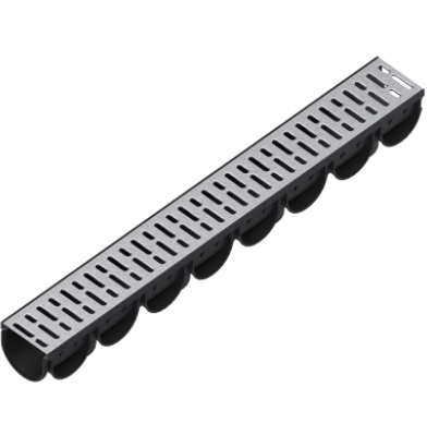 CANALE COLECTOARE - CANAL MODULAR SPARK PP 125 x 100 x 1000 GRILAJ GALV A15 - VALROM GAMA PluviKIT