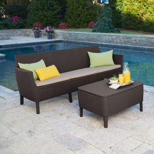 Canapea cu 3 locuri, maro, Keter Salemo [1]