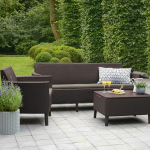 Canapea cu 3 locuri, maro, Keter Salemo [3]