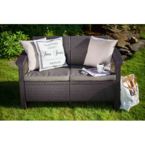 Canapea de gradina, maro, 2 locuri, Keter Corfu Love Seat [2]