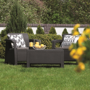 Set mobilier de gradina, grafit, Keter Corfu Weekend [1]