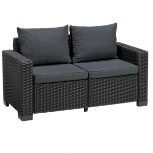 Canapele pentru gradina - Canapea pentru gradina, 2 locuri, grafit, Keter California
