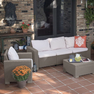 Canapea pentru gradina, 3 locuri, cappucino, Keter California [3]