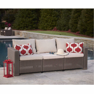 Canapea pentru gradina, 3 locuri, cappucino, Keter California [2]