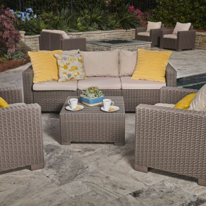 Canapea pentru gradina, 3 locuri, cappucino, Keter California [6]