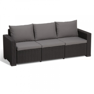 Canapele pentru gradina - Canapea pentru gradina, 3 locuri, grafit, Keter California
